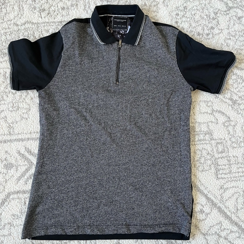 Denim & Flower short sleeve shirt for men. Gently used pet free and smoke free